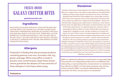 Freeze Dried Galaxy Critter Bites - Caramel Cold Brew