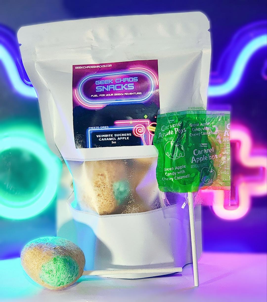 Freeze Dried VeinBite Suckers - Caramel Apple Suckers